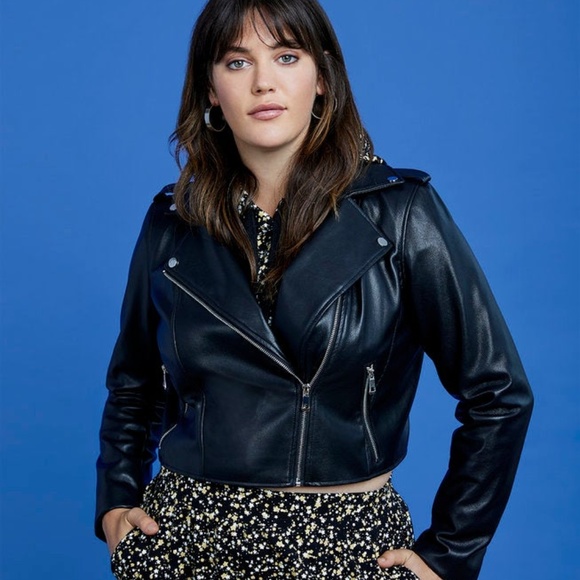 Eloquii Jackets & Blazers - Eloquii X Refinery 29 faux leather moto jacket 18